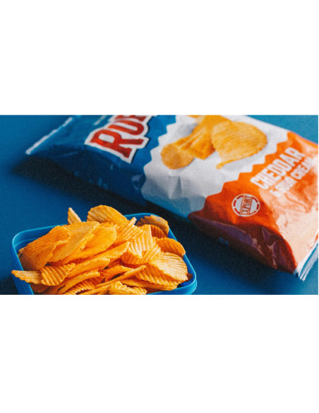 Ruffles - Cheddar & Sour Cream (chips ondulées cheddar-crème) - My American Market