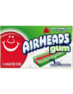 Airheads - Gum Watermelon (chewing-gum pastèque) - My American Market