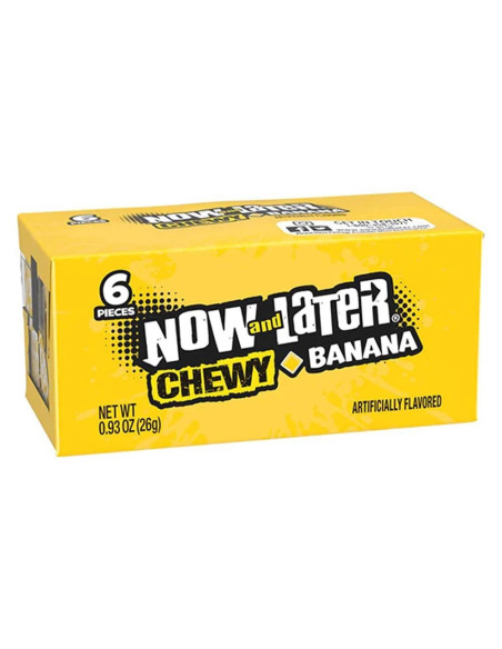 Now & Later Chewy Candy Banana - My American Market