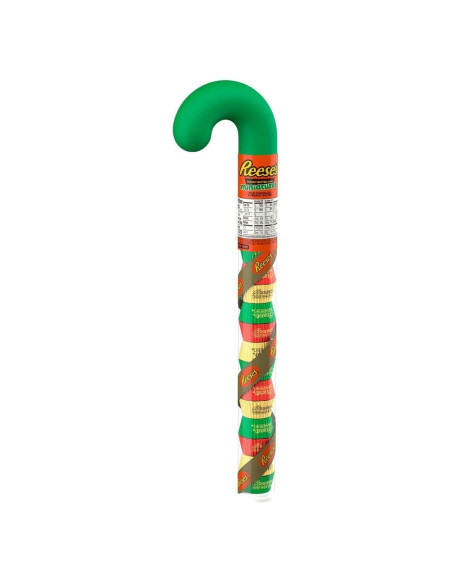 Reese'S Miniature Cups Manteca De Maní Tubo Candy Cane - My American Market