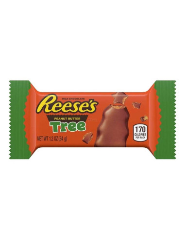 Reese's - Peanut Butter Trees (sapins chocolat-cacahuète, édition Noël) - My American Market