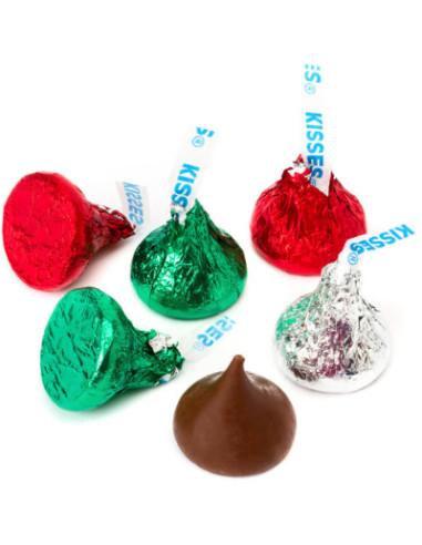 Hershey'S Kisses Miniatures Tubo Candy Cane - My American Market