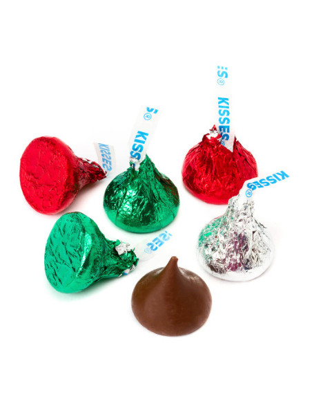 Hershey'S Kisses Miniatures Tubo Candy Cane - My American Market