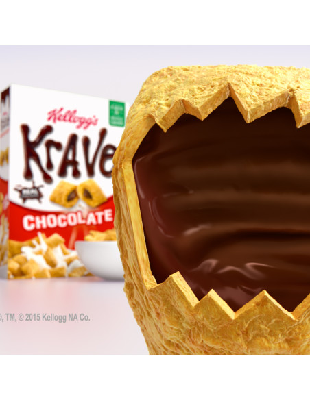 Kellogg's - Krave Glazed Donut Holes (céréales fourrées goût donut) - My American Market