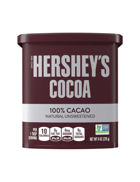 Hershey's - Natural Unsweetened Cocoa (cacao en poudre non sucré) - My American Market