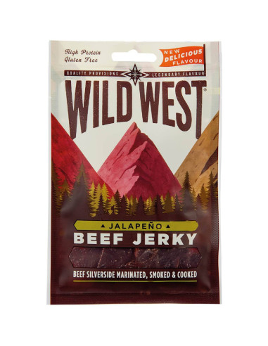 Wild West - Viande Séchée Goût Jalapeno - Beef Jerky - My American Market