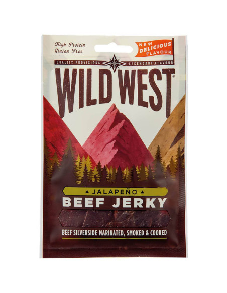 Wild West Beef Jerky Carne Seca Jalapeño - My American Market