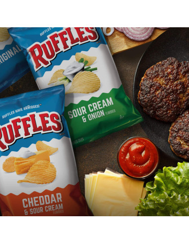 Ruffles Sour Cream & Onion Patatine - My American Market