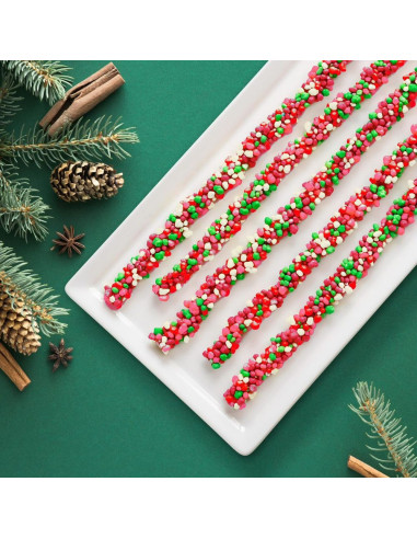 Nerds - Rope Holiday (lacet gélifié enrobé de mini bonbons, édition Noël) - My American Market