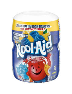 Kool-Aid Ice Blue Raspberry Lemonade Sugar Sweetened Soft Drink Mix - My American Market