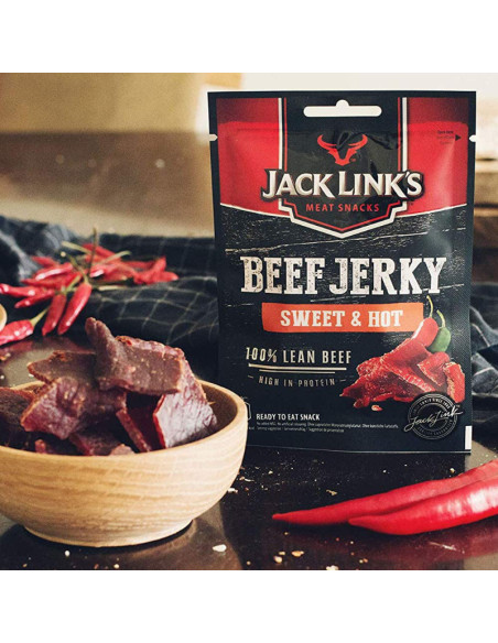 Jack Link'S Beef Jerky Carne Essiccata Dolce Piccante - My American Market