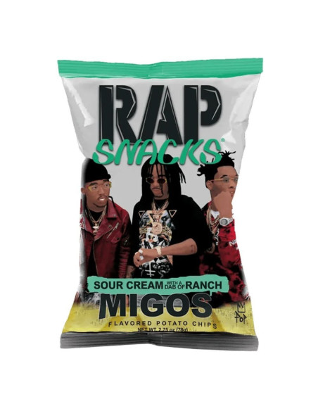 Rap Snacks Migos Sour Cream With A Dab Of Ranch - My American Market