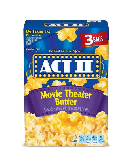 Act Ii Popcorn Palomitas De Maíz Con Mantequilla - My American Market