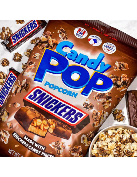 Candy Pop Popcorn Gusto Snickers - My American Market