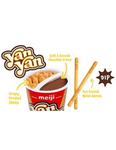 Meiji Yan Yan Chocolate Creme - My American Market