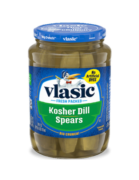 Vlasic - Kosher Dill Spears Small (quartiers de cornichons à l'aneth) - My American Market