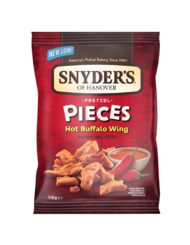 Snyder's - Pretzel Pieces Hot Buffalo Wing (morceaux de bretzel goût buffalo) - My American Market