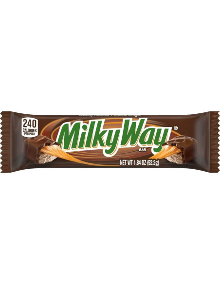 Milky Way Midnight Barrita De Chocolate Negro Caramelo - My American Market