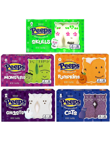 Peeps - Marshmallow Skulls (guimauves crâne, édition Halloween) - My American Market