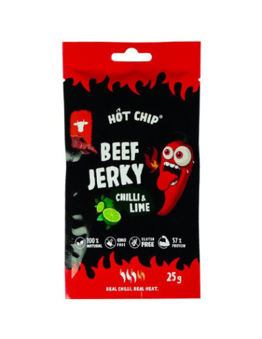 Hot Chip Jerky Chili And Lime - My American Market