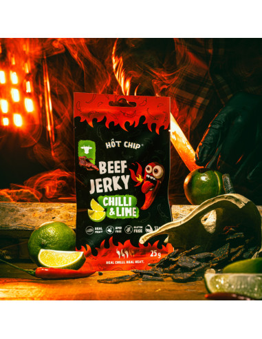 Hot Chip Carne Essicata Chili & Lime - My American Market