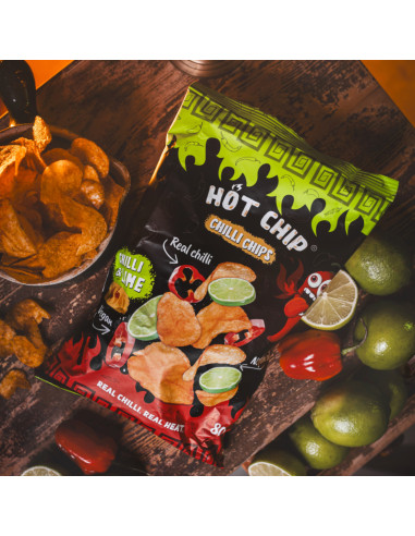 Hot Chip Potato Chips Chili And Lime - My American Market