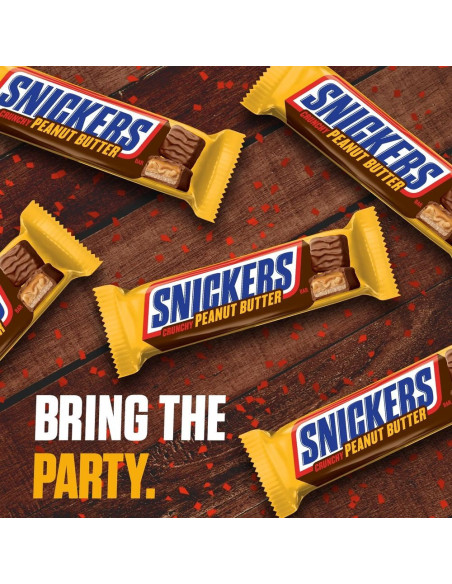 Snickers - Crunchy Peanut Butter (barre chocolatée au beurre de cacahuète) - My American Market