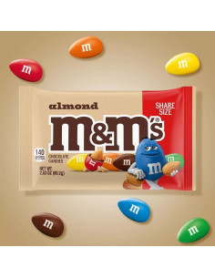 M&M's - Almond (dragées chocolatées aux amandes, format à partager) - My American Market 2