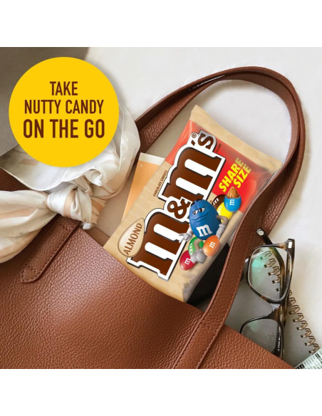 M&M's - Almond (dragées chocolatées aux amandes, format à partager) - My American Market
