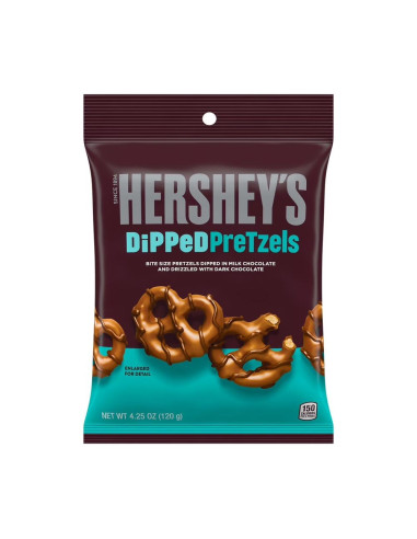 Hershey's Dipped Pretzels Milk & Dark Chocolate - My American Market
