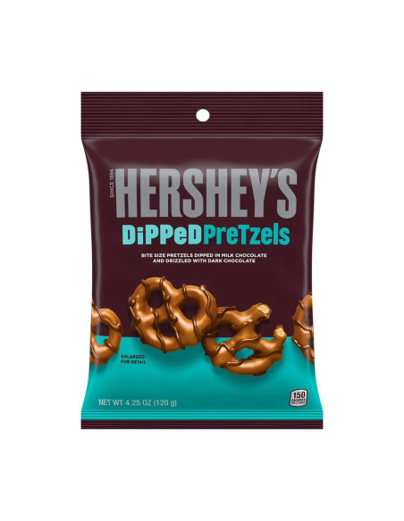Hershey's Dipped Pretzels Milk & Dark Chocolate - My American Market