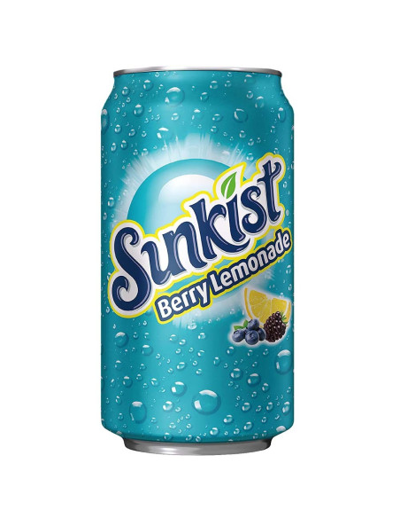 Sunkist - Berry Lemon (soda fruits rouges-citron) - My American Market