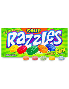 Razzles Sour Candy Gum - My American Market