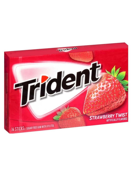 Chewing-Gum Trident Strawberry Twist - My American Market