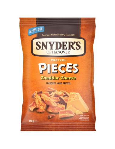 Snyder's - Pretzel Pieces Cheddar Cheese (morceaux de bretzel au cheddar) - My American Market