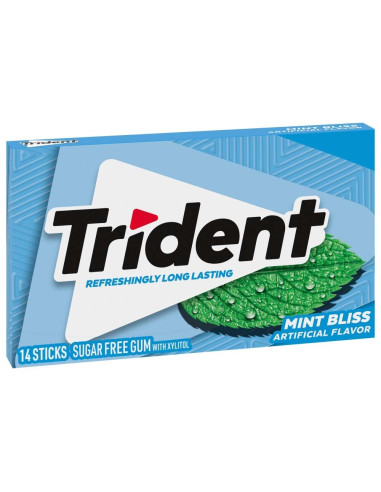 Chewing-Gum Trident  Mint Bliss - My American Market