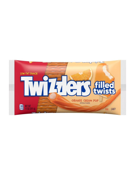 Twizzlers Orange Cream Pop Filled Twists - My American Market