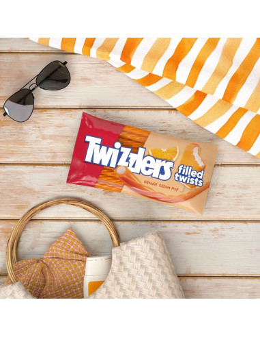 Twizzlers Orange Cream Pop Filled Twists - My American Market