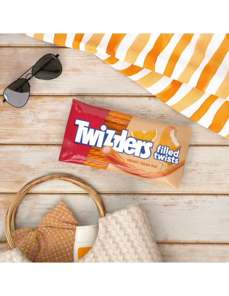 Twizzlers Orange Cream Pop Filled Twists - My American Market