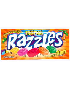 Razzles Tropical Candy Gum - My American Market