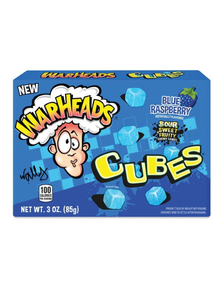 Warheads Cubes Blue Raspberry - My American Market