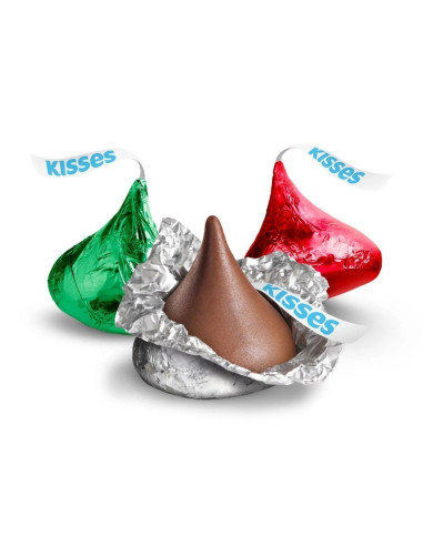 Hershey's - Kisses Milk Chocolate Christmas (papillotes de Noël chocolat au lait) - My American Market