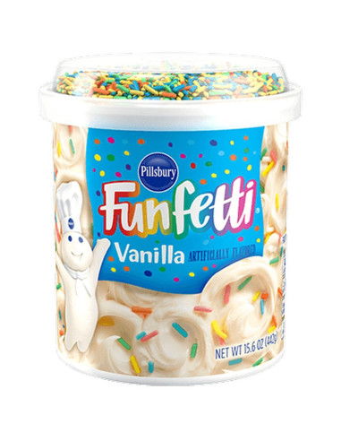 Glaseado de vainilla Funfetti de Pillsbury - My American Market