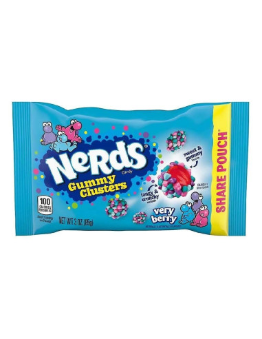 Bolsa para compartir de Nerds Gummy Clusters sabor a frutos rojos - My American Market