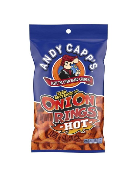Andy Capp's - Onion Rings Hot (anneaux d'oignon soufflés épicés) - My American Market