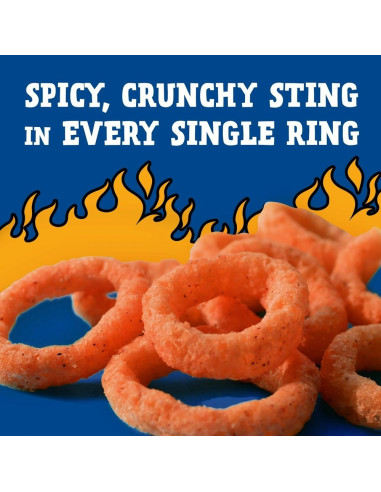 Andy Capp's - Onion Rings Hot (anneaux d'oignon soufflés épicés) - My American Market
