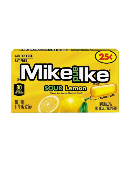 Mike and Ike Sour Lemon 22g - My American Market