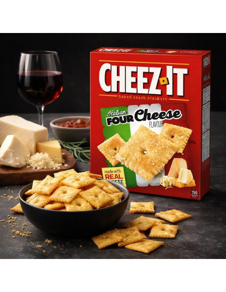 Cheez-It - Four Cheese (crackers carrés aux quatre fromages) - My American Market