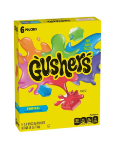 Gushers - Tropical (bonbons fruités à cœur liquide, saveurs tropicales) - My American Market
