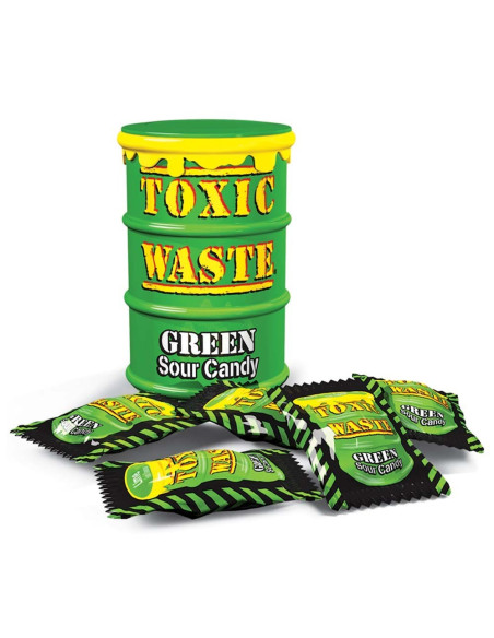 Toxic Waste Green Sour Candy - My American Market